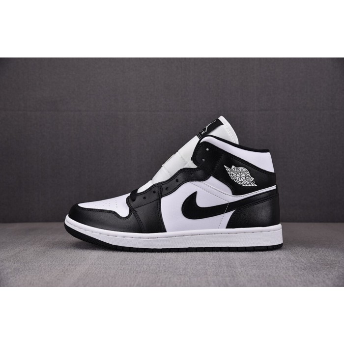 [CJ] 조던1 미드 우먼스 블랙 앤 화이트 (남성용)