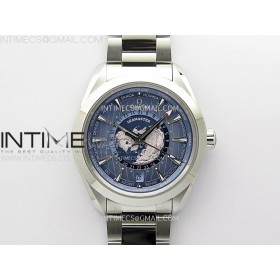 [VSF]오메가 아쿠아테라 월드타이머 블루다이얼 스틸브레이슬릿 Aqua Terra Worldtime