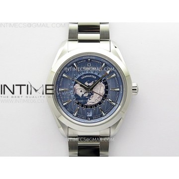 [VSF]오메가 아쿠아테라 월드타이머 블루다이얼 스틸브레이슬릿 Aqua Terra Worldtime