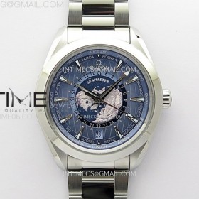 [VSF]오메가 아쿠아테라 월드타이머 블루다이얼 스틸브레이슬릿 Aqua Terra Worldtime
