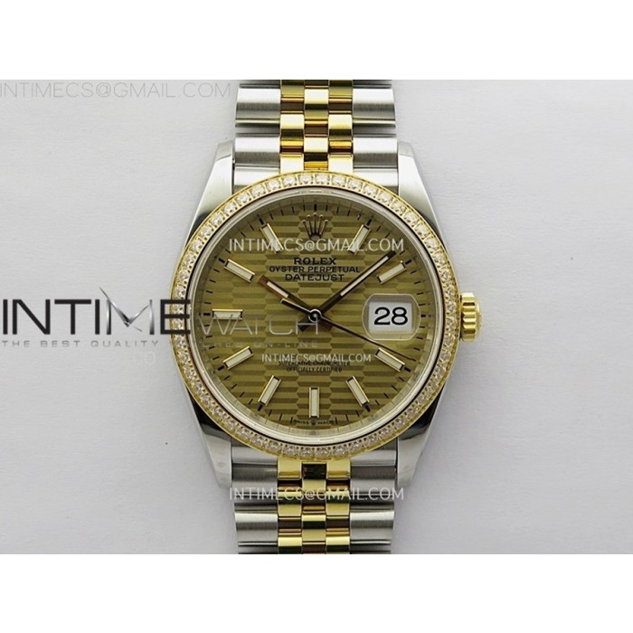 [VSF] 롤렉스 데이저스트36 옐로우골드콤비 다이아베젤 골드텍스쳐다이얼 쥬빌레브레이슬릿 DateJust 36 126283 