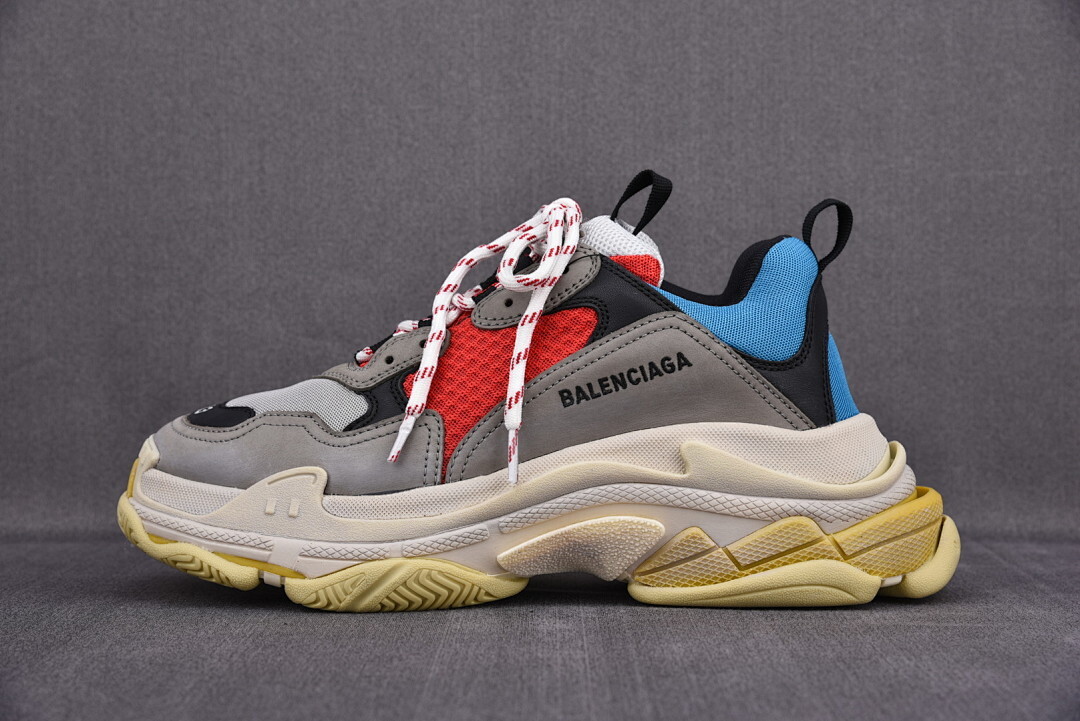 [ZH] 발렌시아가 트리플S 스니커즈 그레이 레드 블루 (남여공용)