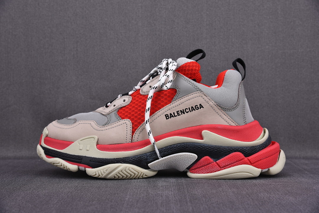 [ZH] 발렌시아가 트리플S 스니커즈 레드 그레이 (남여공용)