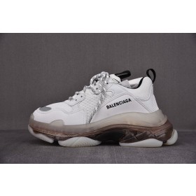 [ZH] 발렌시아가 트리플S 스니커즈 클리어솔 화이트 그레이 (남여공용)