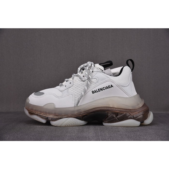 [ZH] 발렌시아가 트리플S 스니커즈 클리어솔 화이트 그레이 (남여공용)