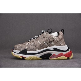 [ZH] 구찌 x 발렌시아가 트리플S 스니커즈 블랙 화이트 레드 (남여공용)