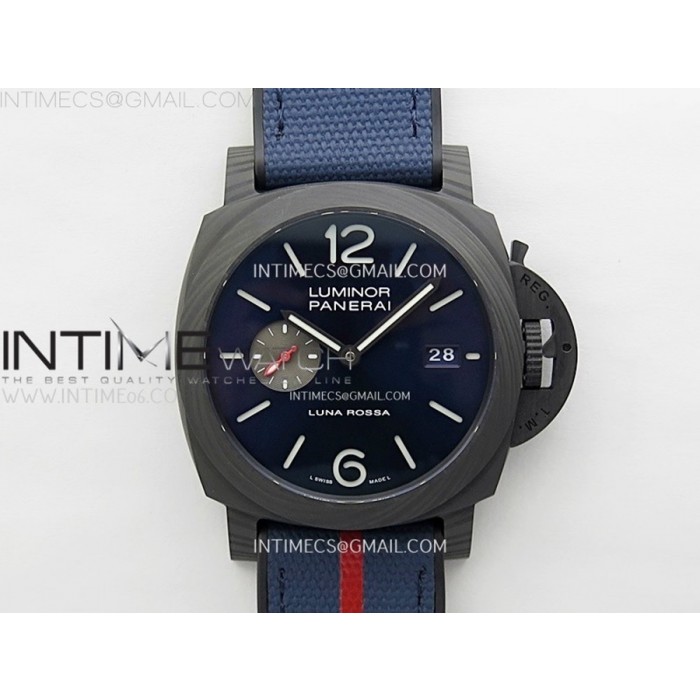 [VSF] 파네라이 카보테크 루나로사 PAM1529 44미리 블루다이얼 블루패브릭스트랩 P.9010