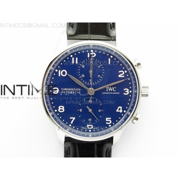 [ZF] IWC 포르투기저 크로노그래프 150주년 IW371601 블루다이얼 블랙가죽스트랩 A7750