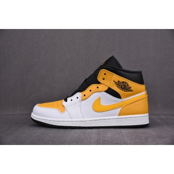 [CJ] 조던1 미드 화이트 유니버시티 골드 (남성용)