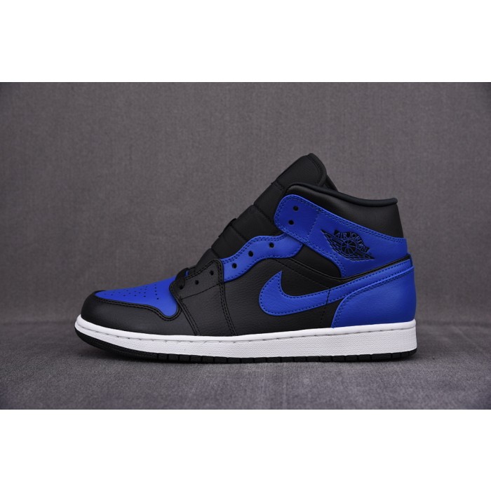 [CJ] 조던1 미드 블랙 하이퍼 로얄블루 (남성용)