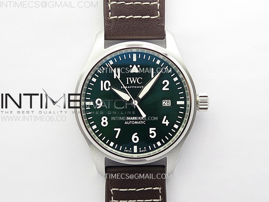 [ZF] IWC 파일럿 마크20 IW328205 그린다이얼 브라운가죽스트랩 A32111