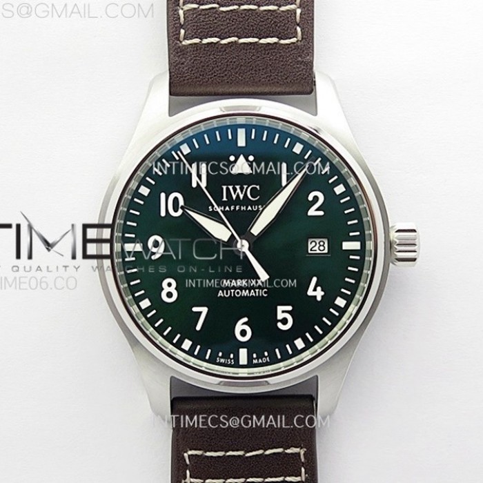 pilotmarkxxiw328205zf11besteditiongreendialonbrownleatherstrapa321111