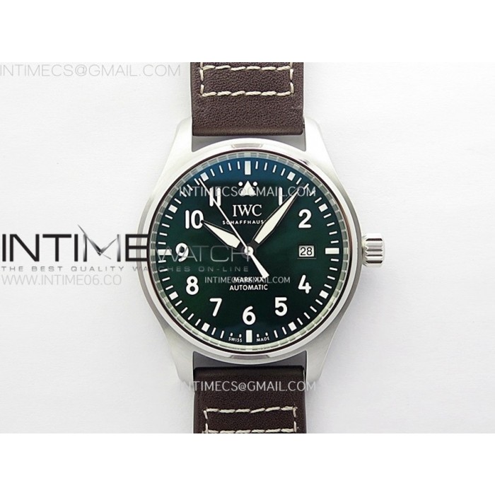 [ZF] IWC 파일럿 마크20 IW328205 그린다이얼 브라운가죽스트랩 A32111
