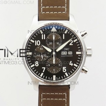 [ZF] IWC 파일럿 크로노 IW377713 브라운다이얼 브라운가죽스트랩 A7750