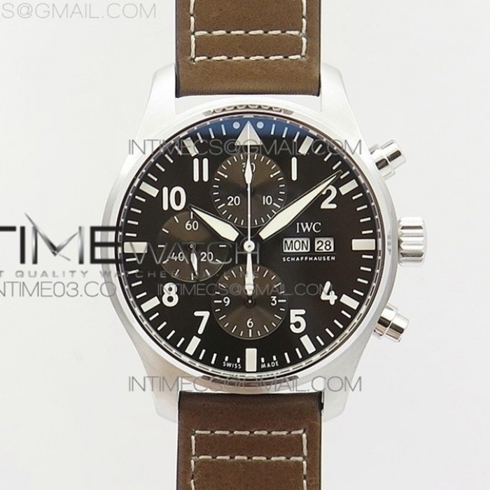 pilotchronoiw377713zf11besteditionbrowndialonbrownleatherstrapa77501