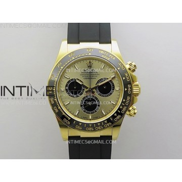 [VSF] V2 롤렉스 126518 2023데이토나 텅스텐(Cu-W) 옐로우골드 골드다이얼 블랙러버스트랩 VS4131