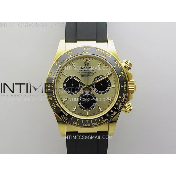 [VSF] V2 롤렉스 126518 2023데이토나 텅스텐(Cu-W) 옐로우골드 골드다이얼 블랙러버스트랩 VS4131