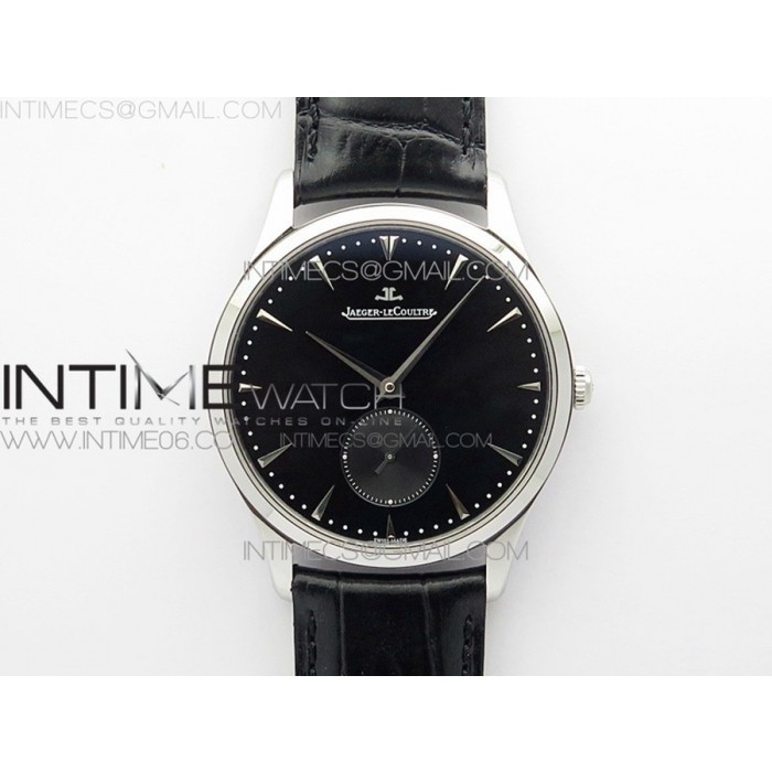 [ZF] 예거 마스터 울트라신 스몰 세컨드 블랙다이얼 블랙가죽스트랩 A896