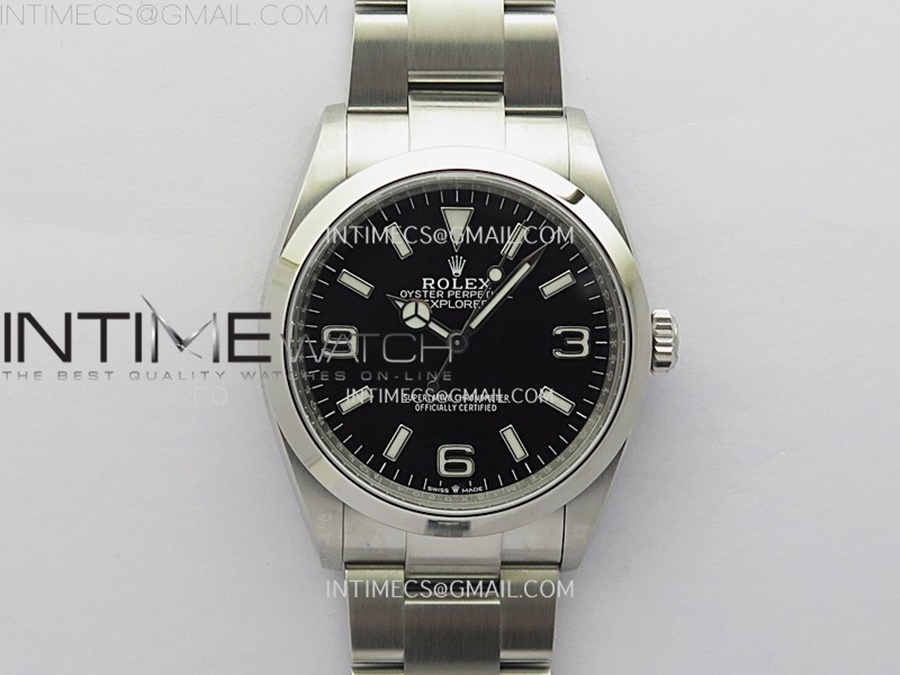 [VSF] 롤렉스 124270 익스플로러36 블랙다이얼 스틸브레이슬릿 VS3230