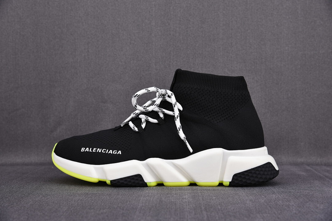 [ZH] 발렌시아가 스피드 러너 레이스업 블랙 네온 옐로우 (남여공용)