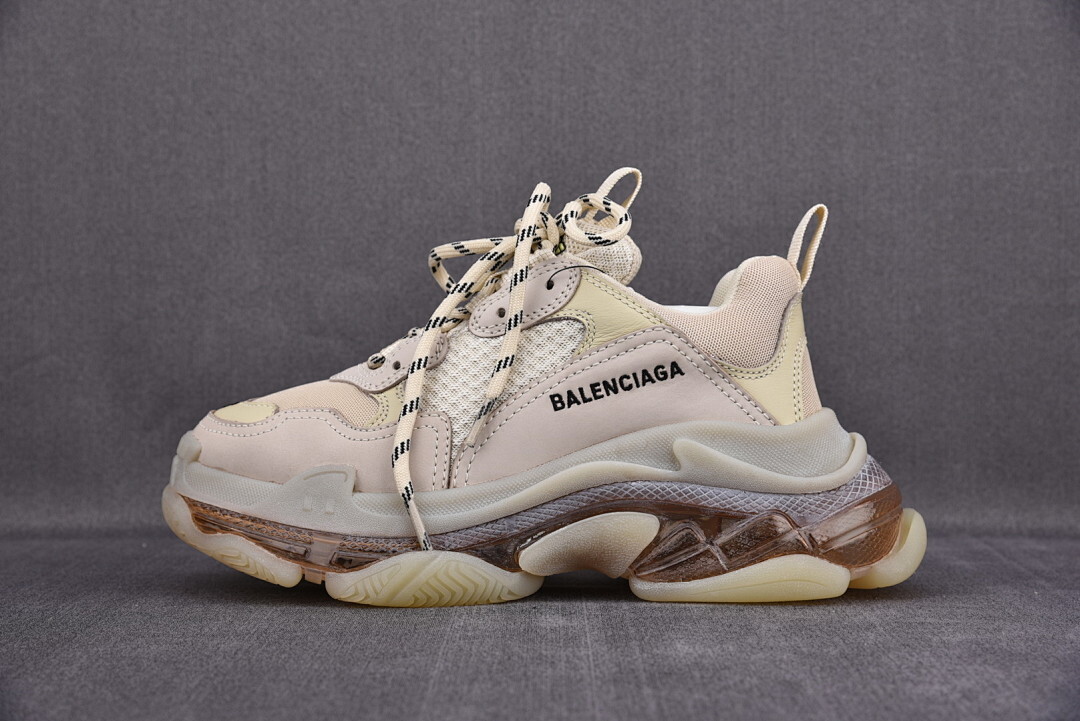 [ZH] 발렌시아가 트리플S 스니커즈 클리어솔 베이지 (남여공용)