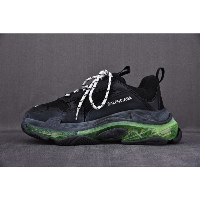 [ZH] 발렌시아가 트리플S 스니커즈 클리어솔 플루오 옐로우 (남여공용)