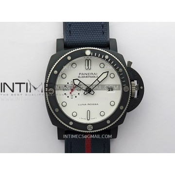 [VSF] 파네라이 섭머저블 PAM1466 44미리 화이트다이얼 블루패브릭스트랩 P900