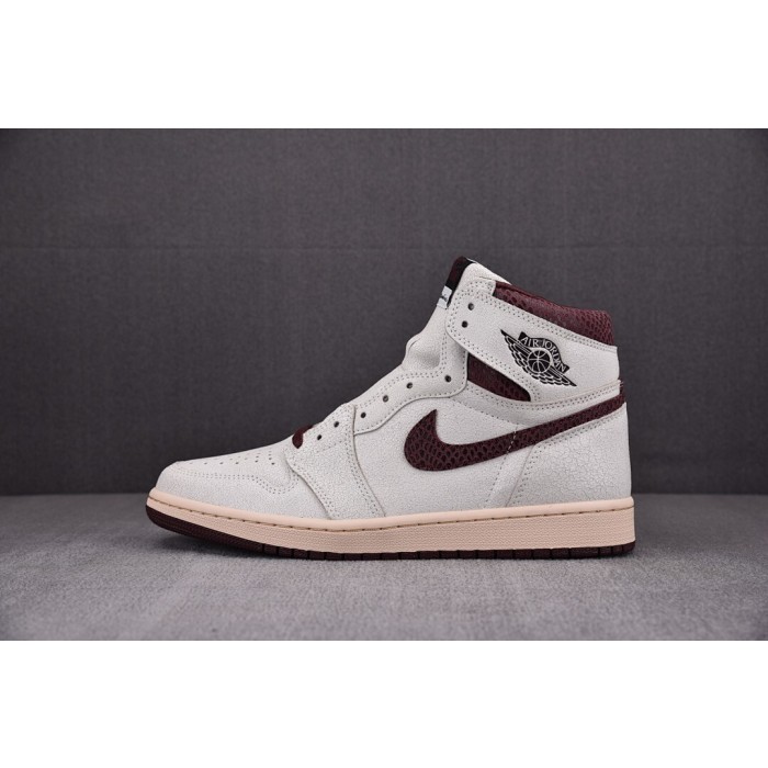 [LJR] 아 마 마니에르 x 조던1 하이 레트로 OG 세일 앤 버건디 (남성용)