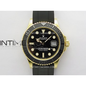 [VSF] 롤렉스 226658 요트마스터 텅스텐(Cu-W) 42미리 옐로우골드 블랙다이얼 블랙세라믹베젤 블랙러버스트랩 VS3235
