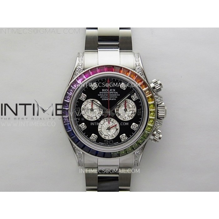 [ZF] 롤렉스 116599RBOW 데이토나 레인보우 블랙8P다이얼 스틸브레이슬릿 SH4130