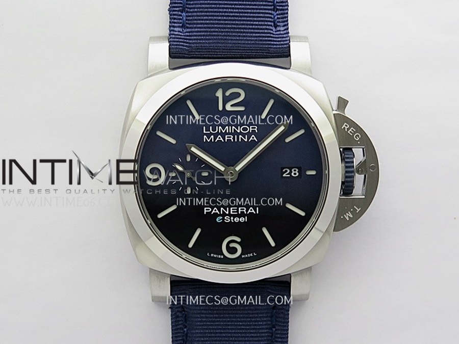 [VSF] 파네라이 루미노르 마리나 PAM1157 e스틸 44미리 블루다이얼 블루패브릭스트랩 