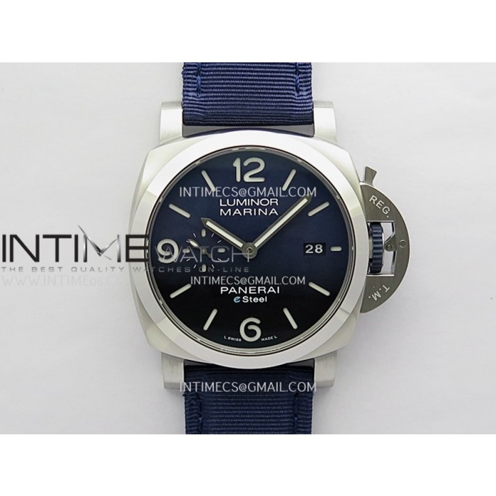 [VSF] 파네라이 루미노르 마리나 PAM1157 e스틸 44미리 블루다이얼 블루패브릭스트랩 