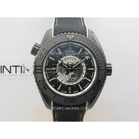 [VSF] 오메가 씨마스터 플래닛오션 GMT 월드타이머 45.5미리 블랙세라믹 블랙/화이트다이얼 블랙러버스트랩 8938