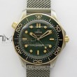 seamaster300mdivertitaniumbronzegoldvsf11besteditiongreendialontitaniummeshbraceletasiansuperclone88061
