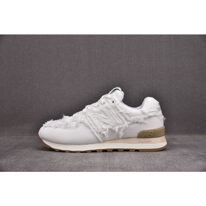 [ZH] 미우미우 x 뉴발란스 574 데님 화이트 (여성용)