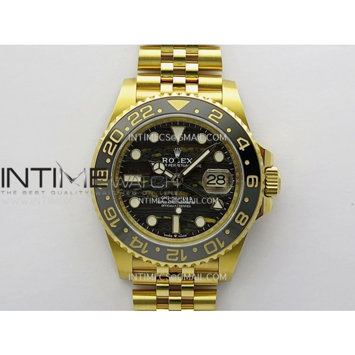 [ARF] 롤렉스 126718 지엠티마스터2 옐로우골드 블랙/그레이인서트 타이거아이언다이얼 스틸브레이슬릿 VR3285
