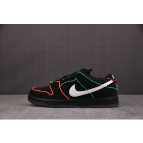 [S2] 브롱크스 걸스 스케이트 x 나이키SB 덩크 로우 블랙 앤 챌린지 레드 (남성용)