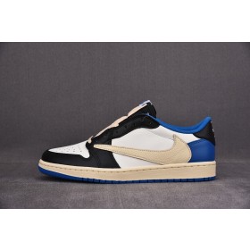 [LJR] 트래비스 스캇 x 프라그먼트 x 조던1 로우 레트로 OG SP 밀리터리 블루 (남여공용)