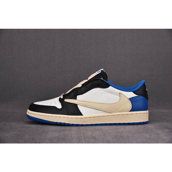 [LJR] 트래비스 스캇 x 프라그먼트 x 조던1 로우 레트로 OG SP 밀리터리 블루 (남여공용)