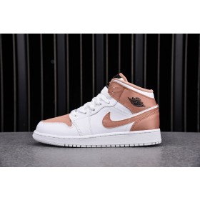 [CJ] 조던1 미드 GS 화이트 로즈 골드 (여성용)