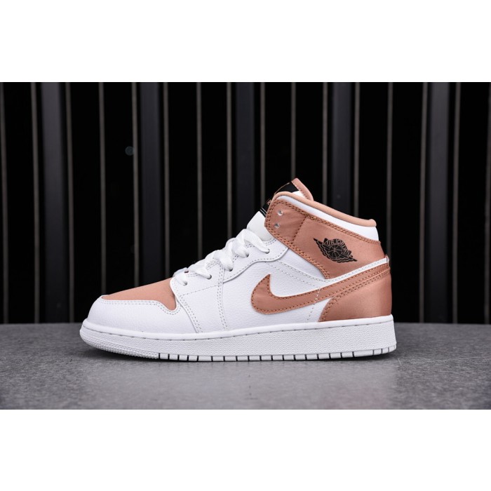 [CJ] 조던1 미드 GS 화이트 로즈 골드 (여성용)