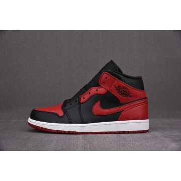 [CJ] 조던1 미드 브레드 블랙 레드 (남성용)