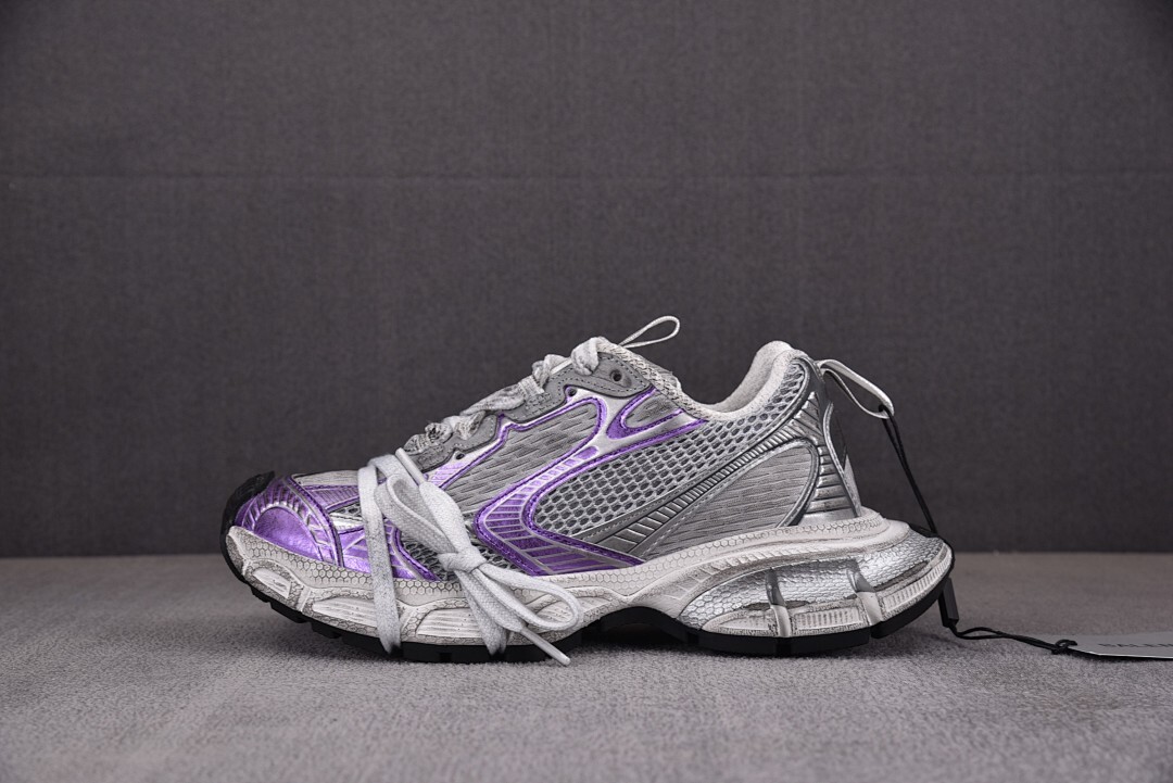 [XA] 발렌시아가 3XL 스니커즈 그레이 퍼플 화이트 (남여공용)