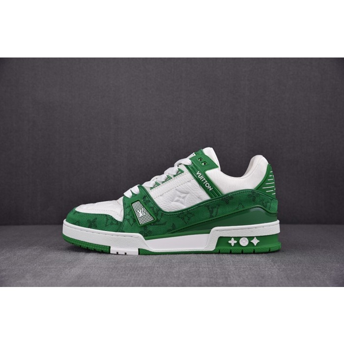 [GD] 루이비통 LV 트레이너 스니커즈 모노그램 데님 그린 (남여공용)