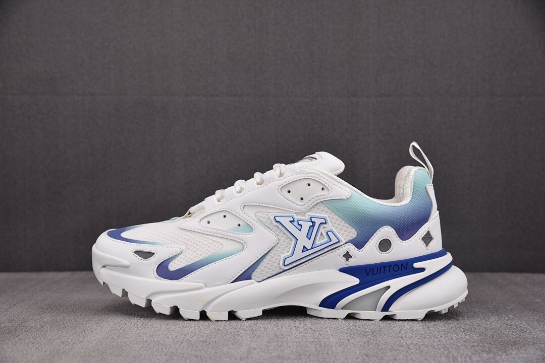 [GD] 루이비통 LV 러너 태틱 스니커즈 화이트 블루 (남성용)