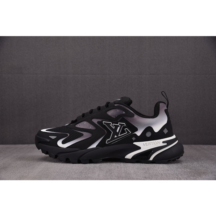 [GD] 루이비통 LV 러너 태틱 스니커즈 블랙 화이트 (남성용)