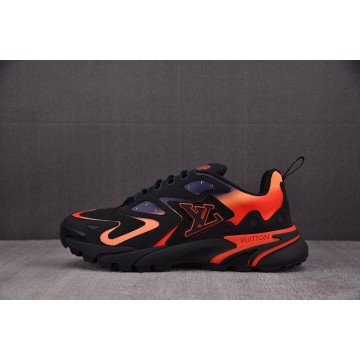 [GD] 루이비통 LV 러너 태틱 스니커즈 블랙 오렌지 (남성용)