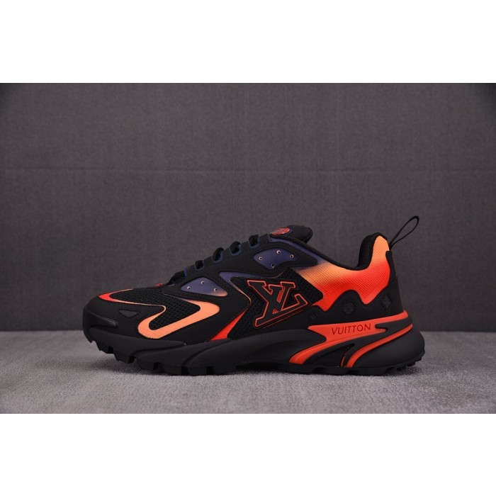 [GD] 루이비통 LV 러너 태틱 스니커즈 블랙 오렌지 (남성용)
