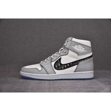 [PK BASF] 디올 x 조던1 하이 OG 울프 그레이 화이트 (남여공용)