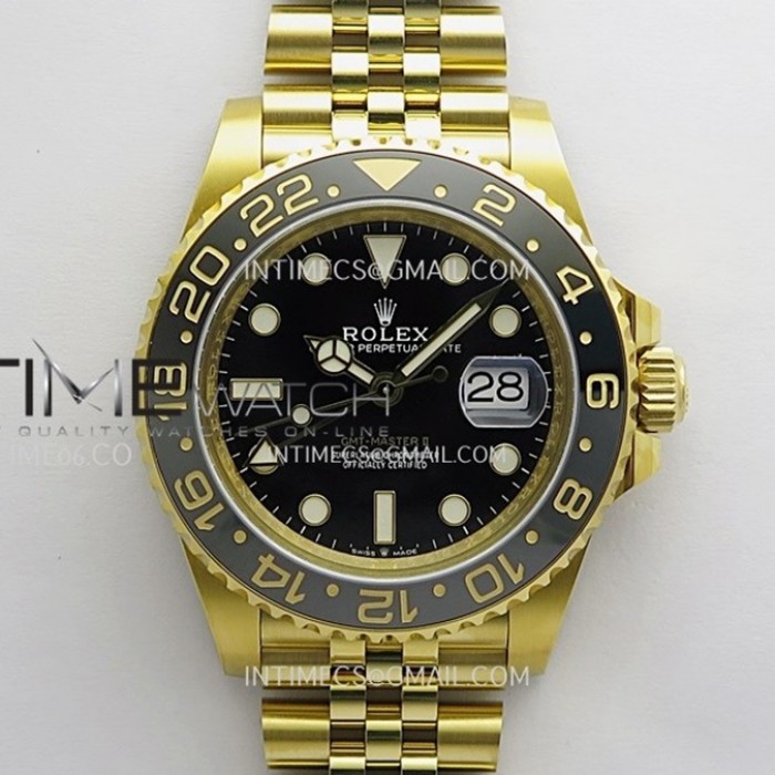 gmtmasterii126718grnrarf11besteditionblackdialonygbraceletsuperclonedd3285chs1